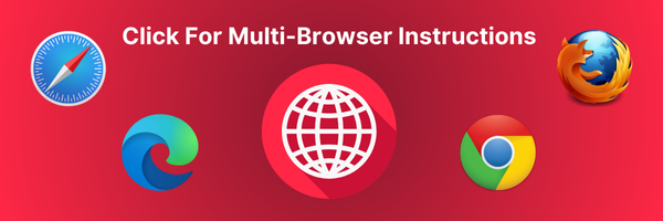 Image with all browser logos on solid red background.