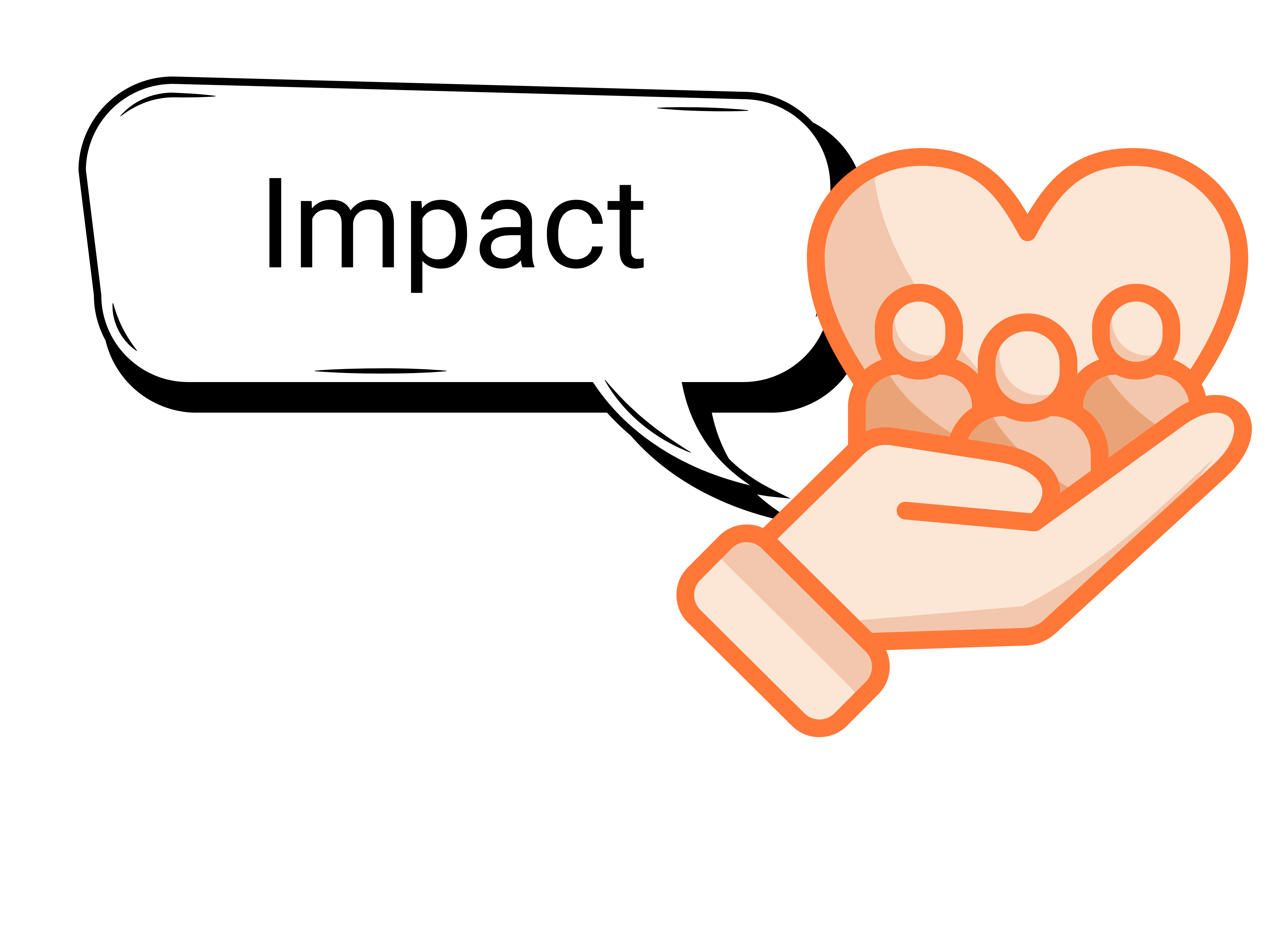 A hand pointing at an exclamation mark icon beside a speech bubble that says Importance.
