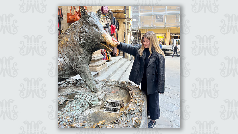 Image of Lauren in Florence.